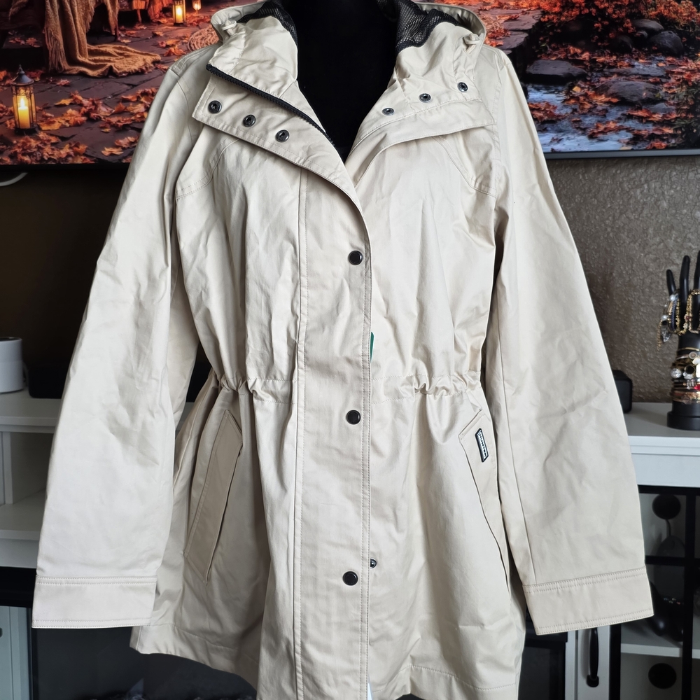 Women's Beige Hooded Jacket